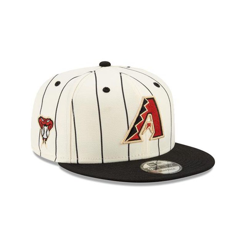 MLB Arizona Diamondbacks Pinstripe 9Fifty Snapback (ITA6415) - White New Era Caps